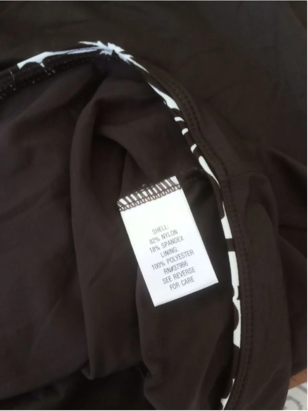 Croft & Barrow Brown White Swim Skirt Size 12